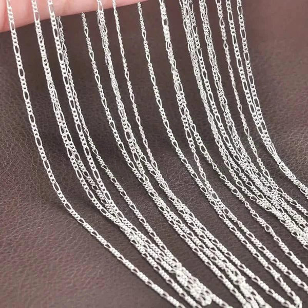 Exquisite Copper Necklace Chain, 16–30in Adjustable, 925 Silver Plated