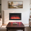 33/36-Inch Electric Fireplace Insert 750W/1500W Recessed Fireplace Heater-1500W