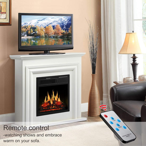 36 Inch Electric Fireplace Mantel Wooden Surround Firebox M1804 Kismile