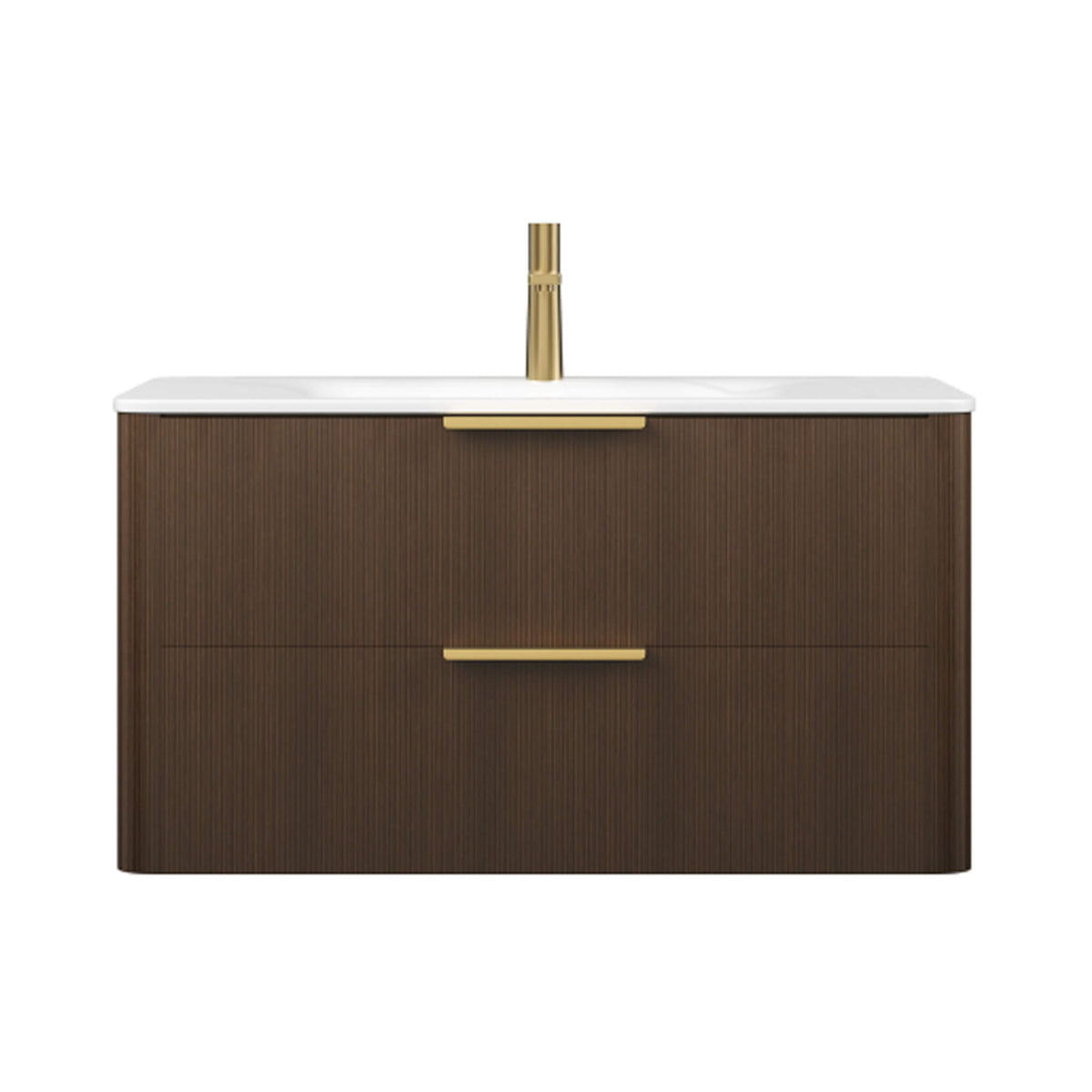 Luxury 30/36-Inch Sintered Stone Floating Bathroom Vanity With Sink (SAK70429)