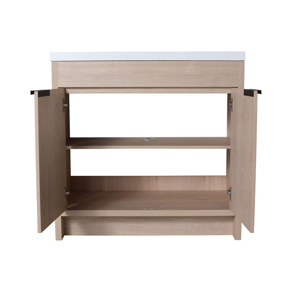 36-Inch Freestanding Bathroom Vanity With White Resin Sink (SAK39274)