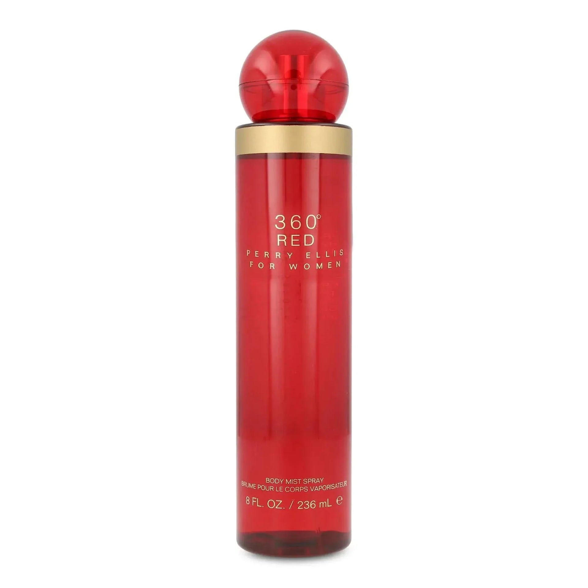 360 Red By Perry Ellis For Women 8oz Body Mist Spray