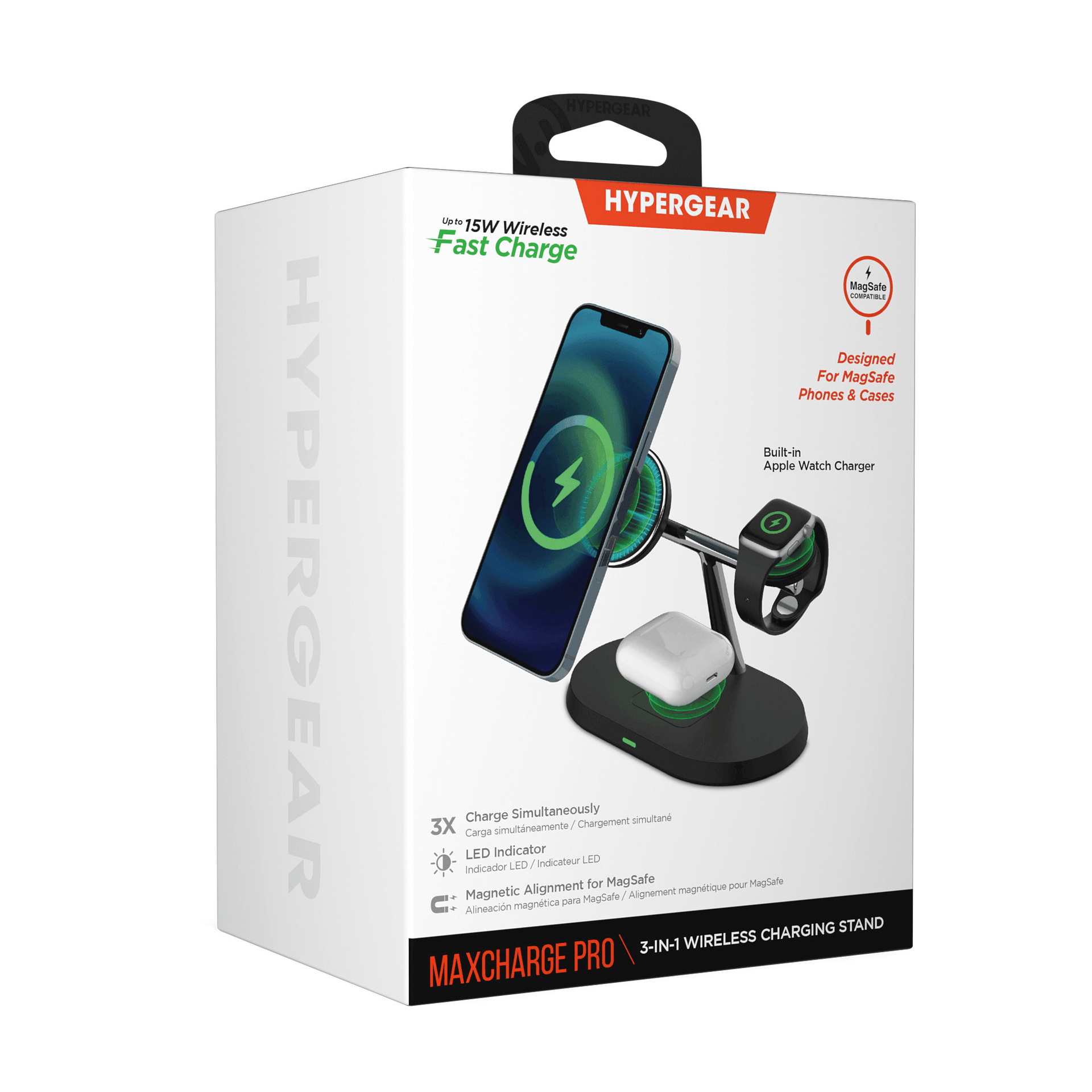 Hypergear MaxCharge Pro 3-in-1 Magsafe Charging Stand