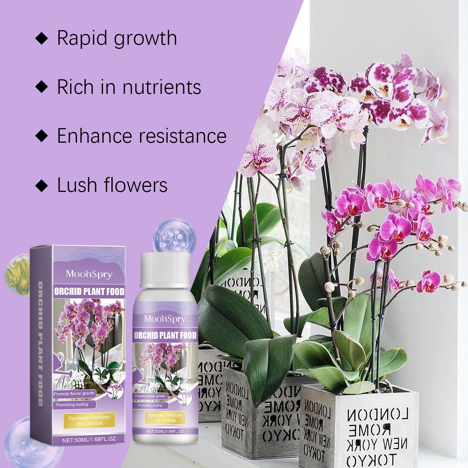 Orchid Plant Growth Agent Flower Green Plant Special Nutrient Solution For Orchid Pot Common
