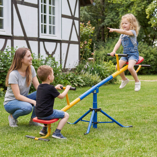 360°Rotation Kids Seesaw Swivel Teeter Totter Playground Equipment
