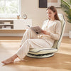 360° Swivel Floor Gaming Chair with 5-Level Adjustable Backrest-Beige
