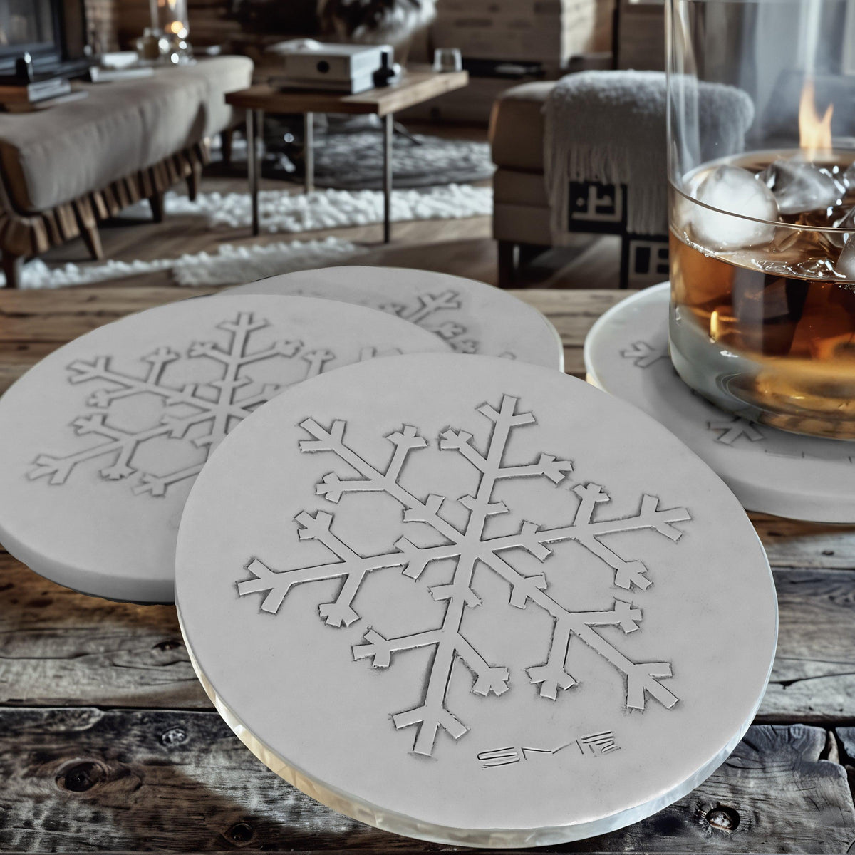 Snowflake Drink Coasters