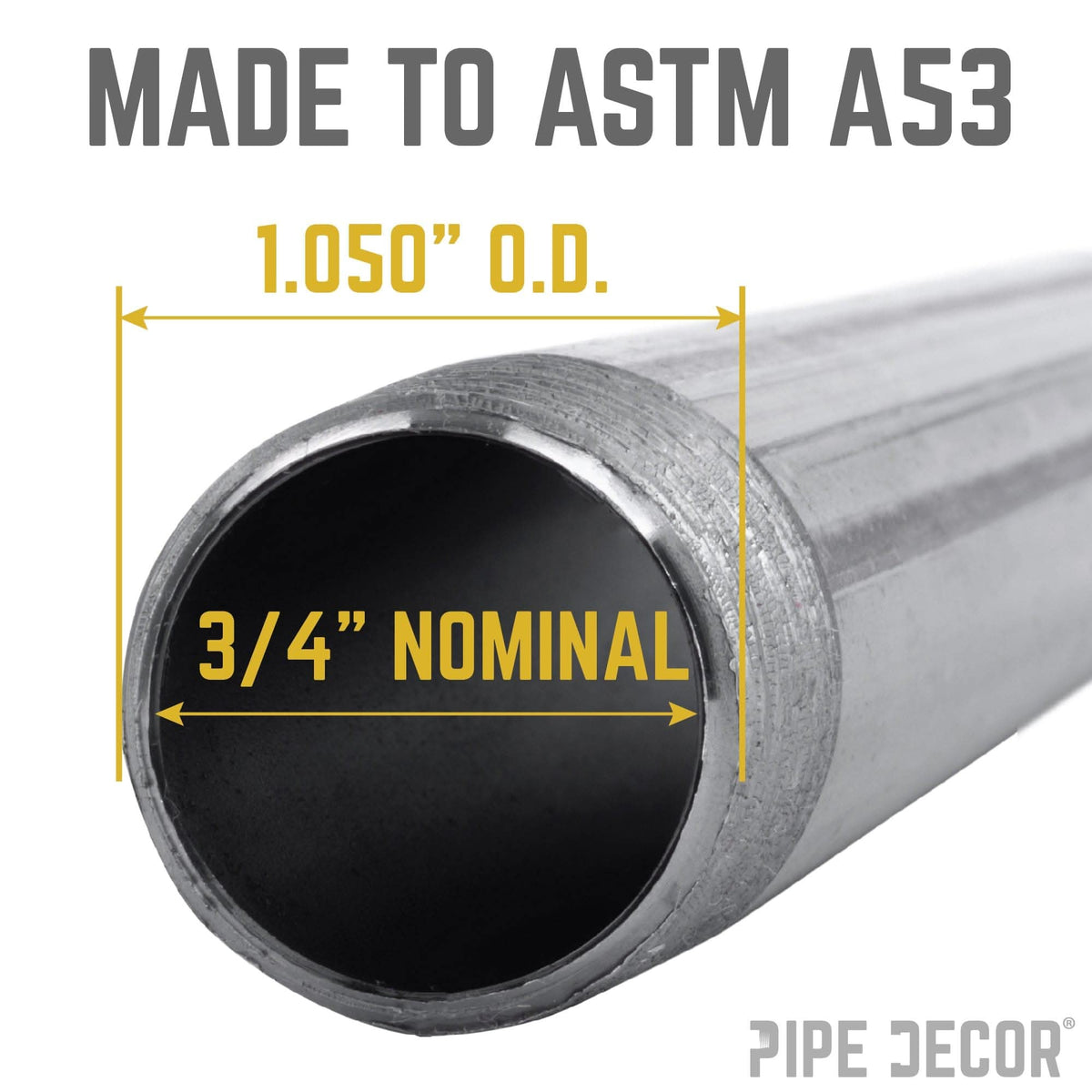 3/4 in. x 14 in. Black Pipe
