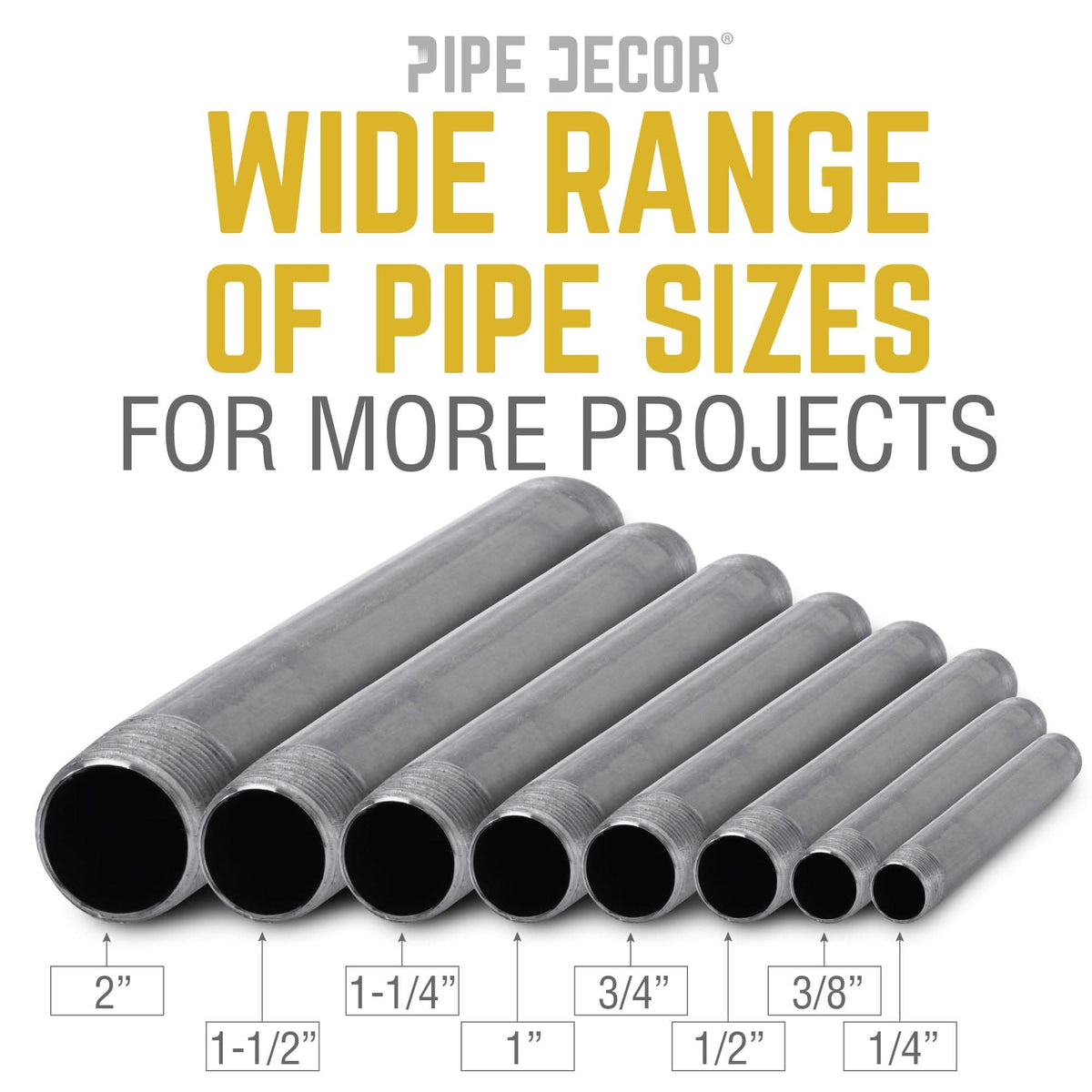 3/4 in. x 3 1/2 in. Black Pipe