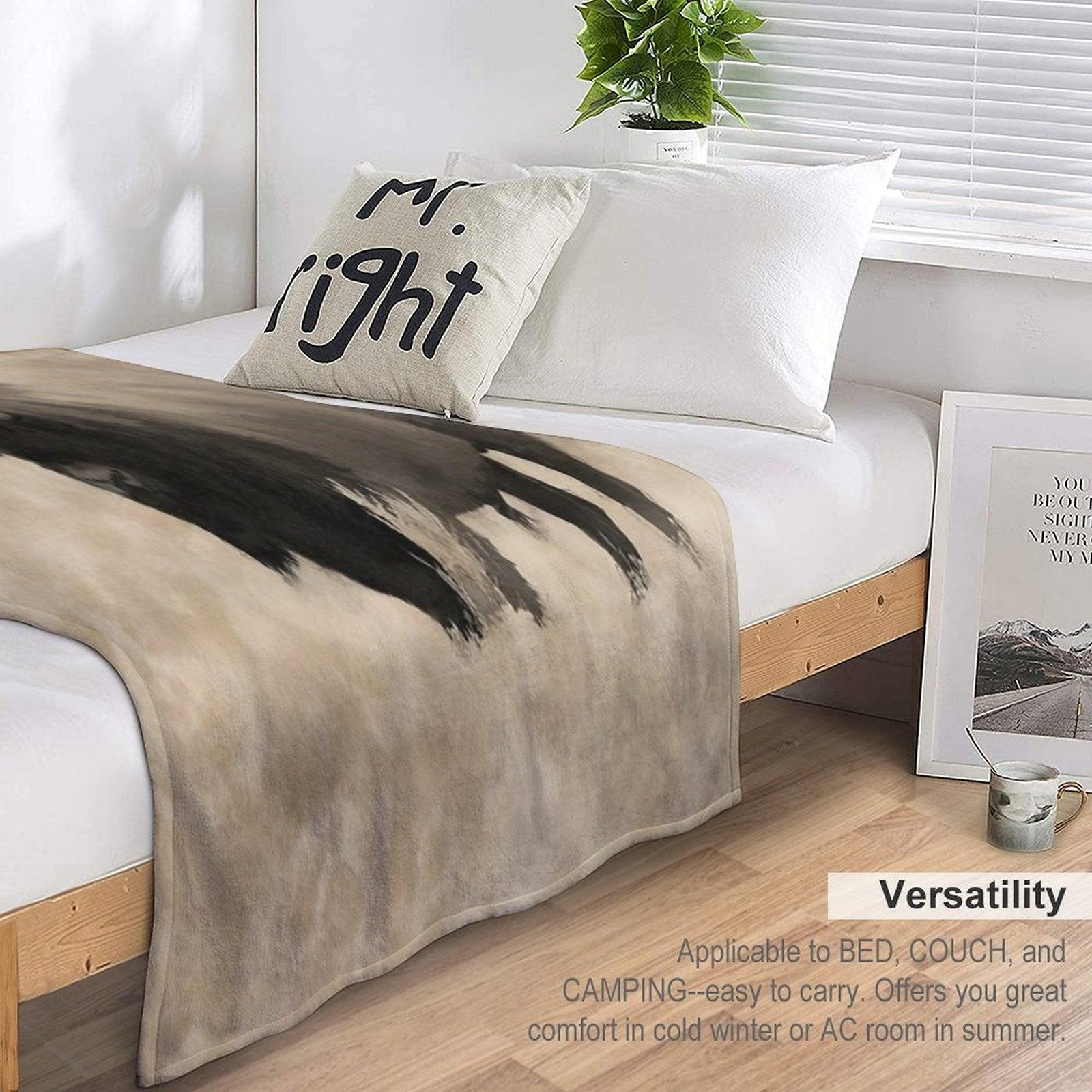 American Buffalo  -  Plains Bison Throw Blanket