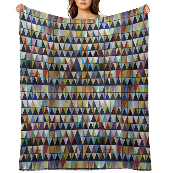 Chromatic Composition 3 Easy Care Throw Blanket