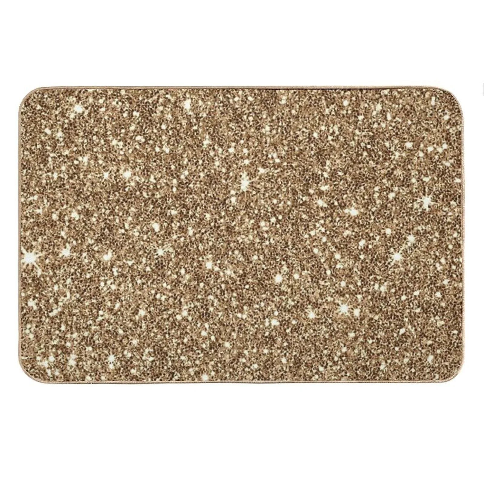 New Sparkling Glitter Print H Bath Mat