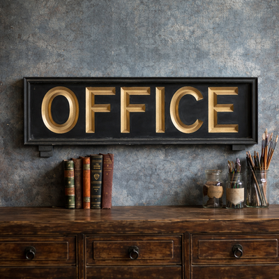 Wooden Office Sign