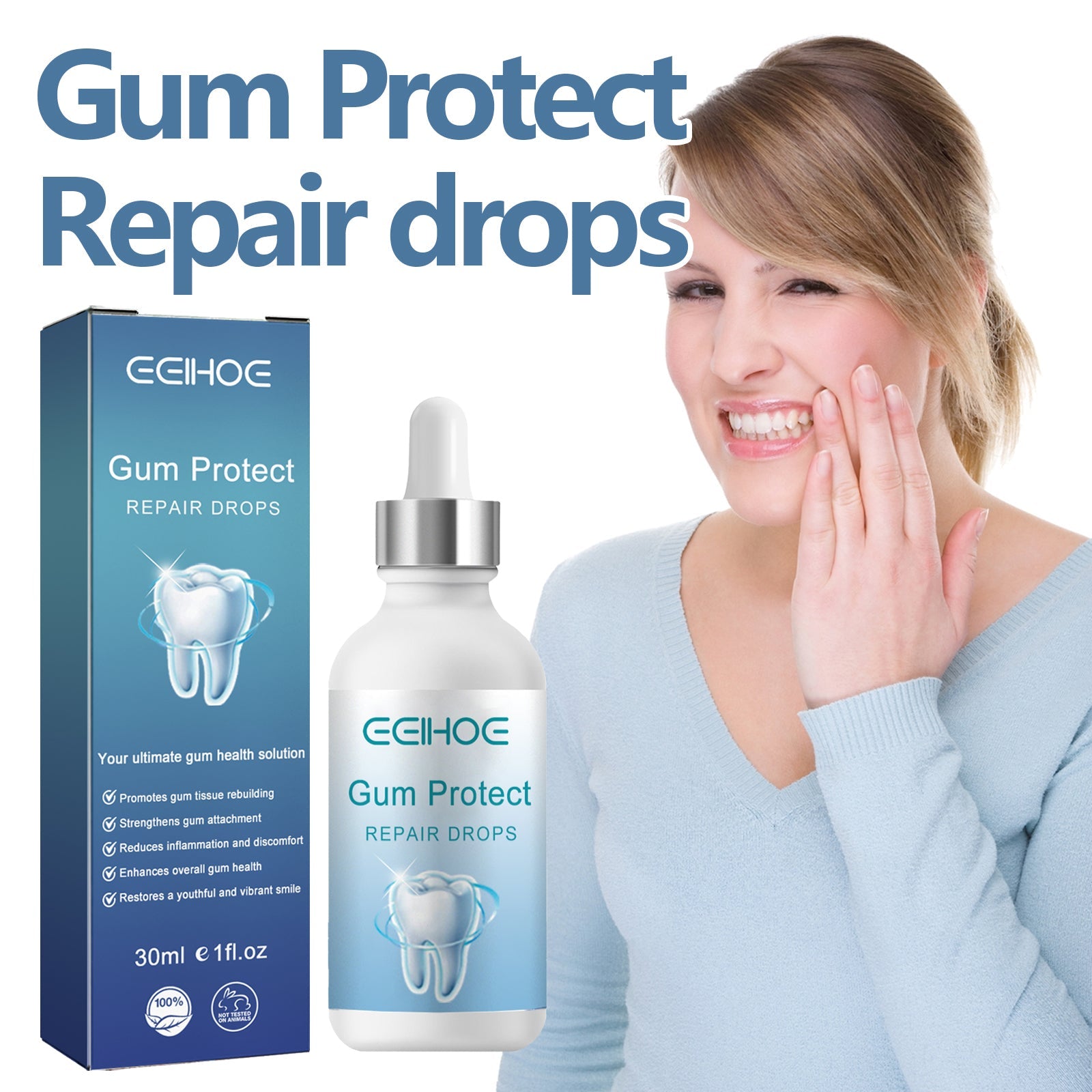 Gingival Repair Series, Cleaning Stains, Tartar, Whitening Teeth, Oral Health Care