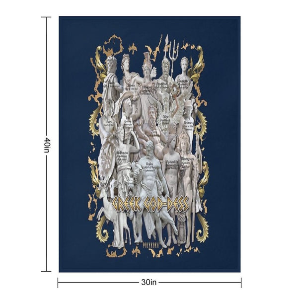 Greek God-Dess Quick-dry Throw Blanket
