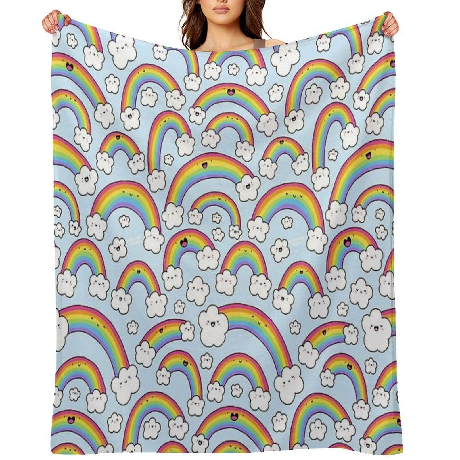 Rainbows Everywhere! Throw Blanket