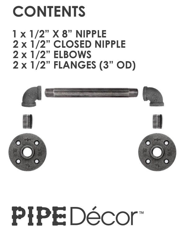 1/2 in. x 8 in. Barn Door Handle - 12.5 in. L