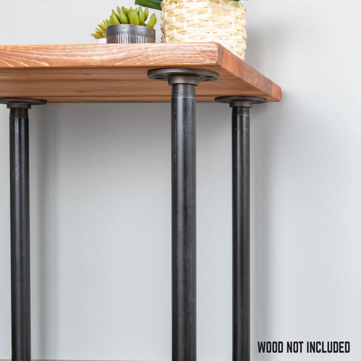 1 in. x 24 in. Round Flange Pipe Table Legs - 4 Pack