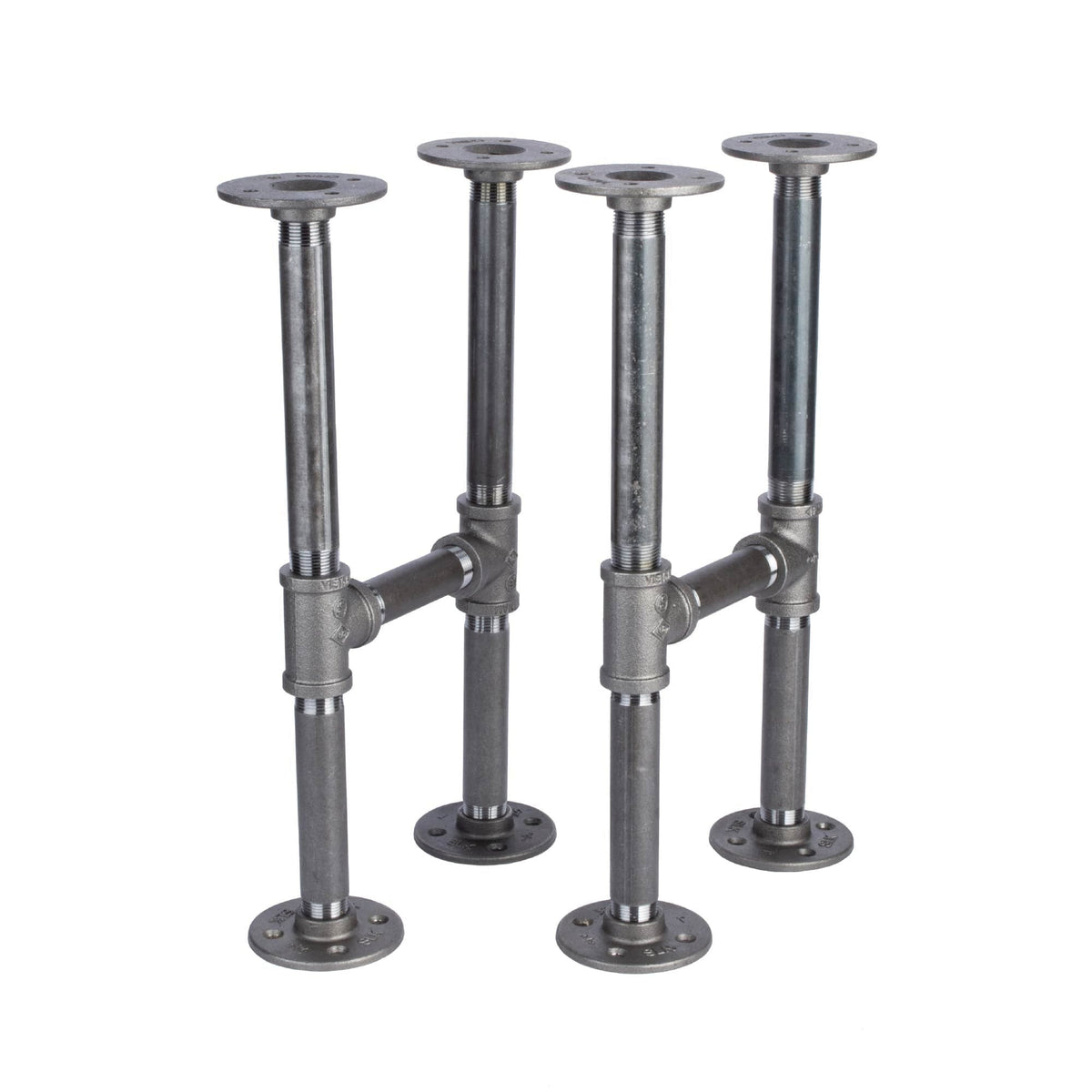 3/4 in. H Round Flanges Pipe Kit for Bench Legs