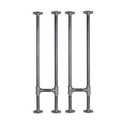 3/4 in. H Pipe Leg Kit Console Table, 9.75 in. W - 2 pack