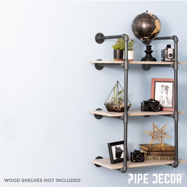 3 -Tier Wall Mounted Shelf By PIPE DECOR