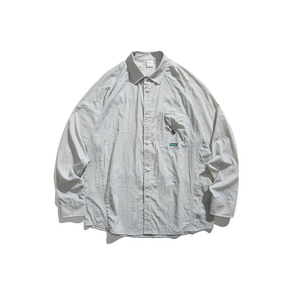 Casual sun protection long sleeved shirt jacket men's shirt