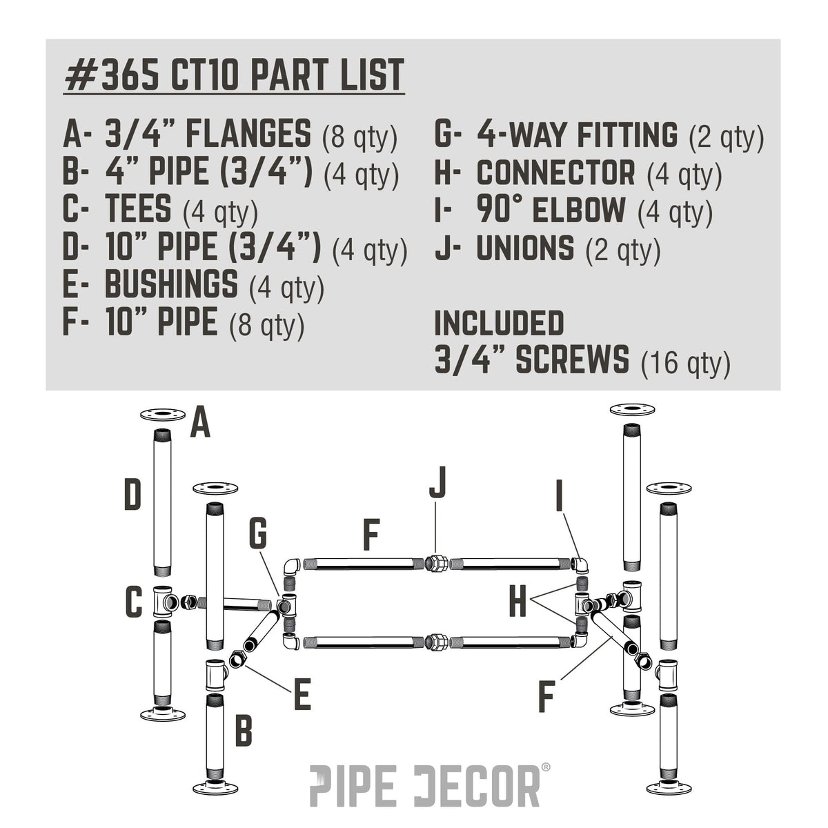 Loop Coffee Table By PIPE DECOR