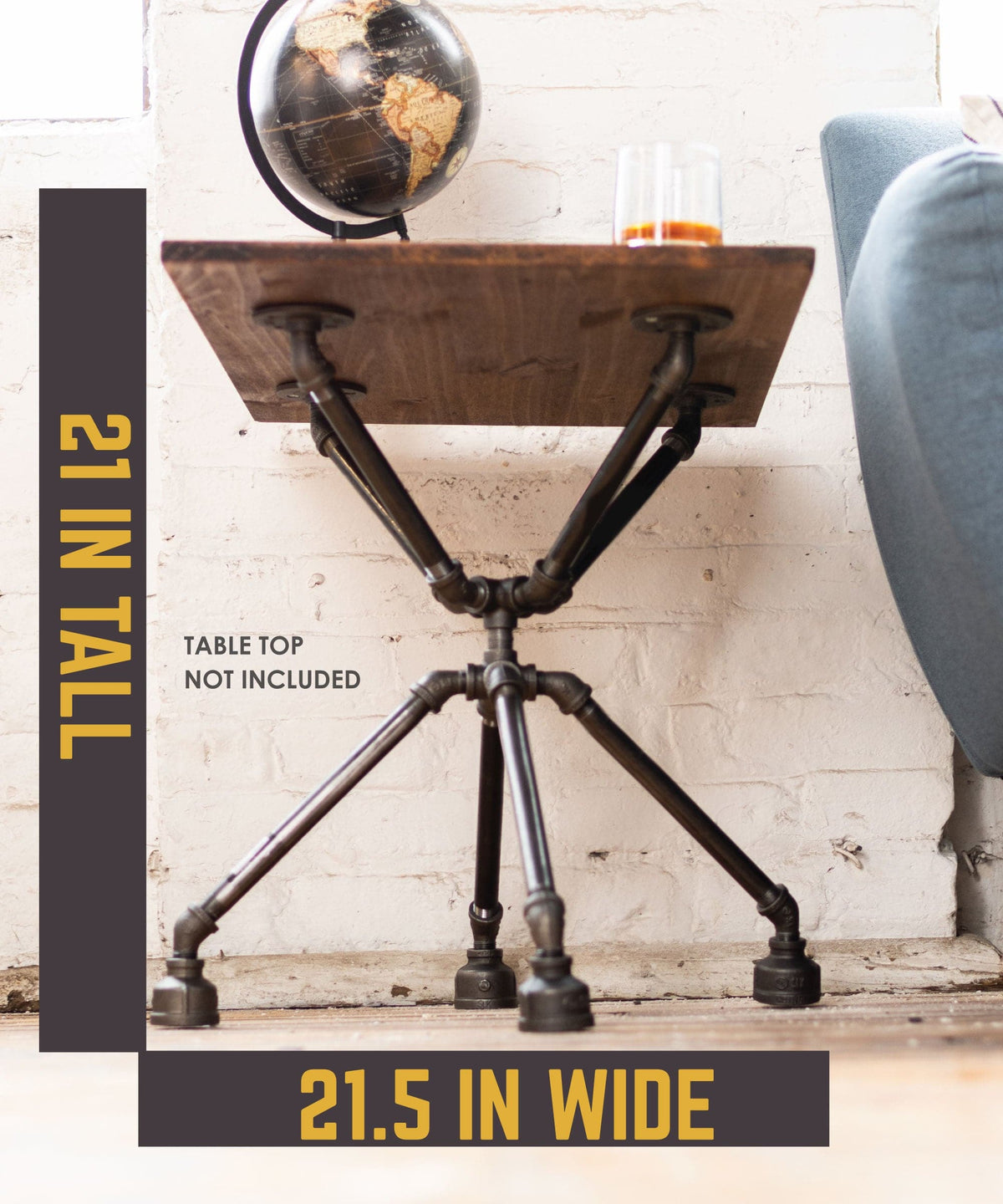 Spider End Table By PIPE DÉCOR