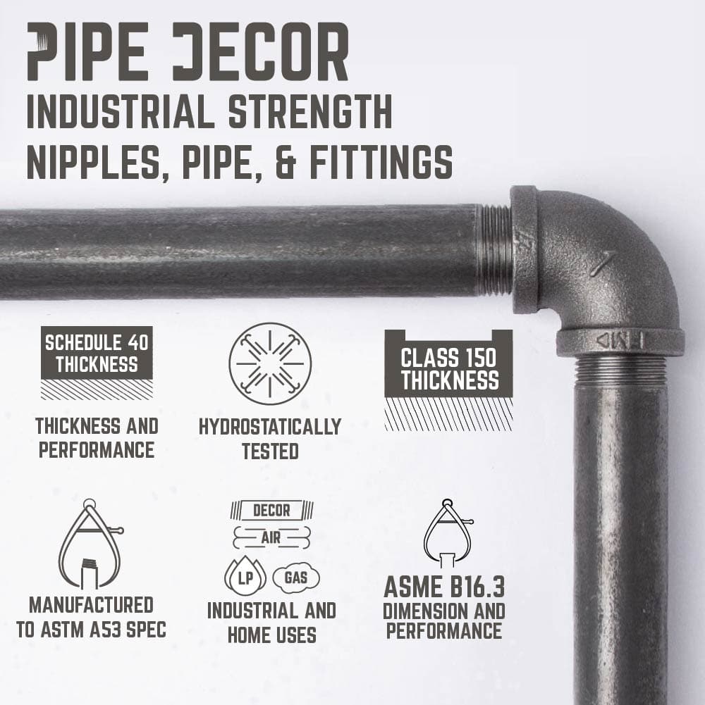 Wall Hook 3 Pack By PIPE DECOR