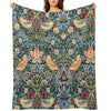 The Strawberry Thieves Pattern Wrinkle-free Throw Blanket