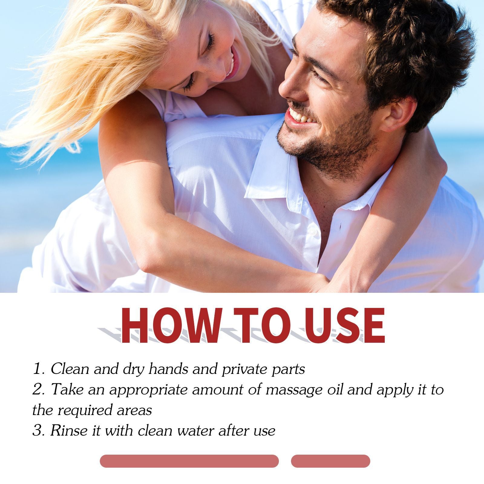 Men's Lotion Men's Body Massage Treatment Endurance Topical Treatment Essential Oil