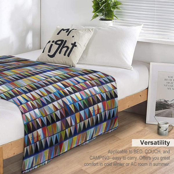 Chromatic Composition 3 Easy Care Throw Blanket