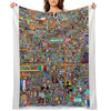 Rplace Reddit 2022 Velvety-soft Throw Blanket