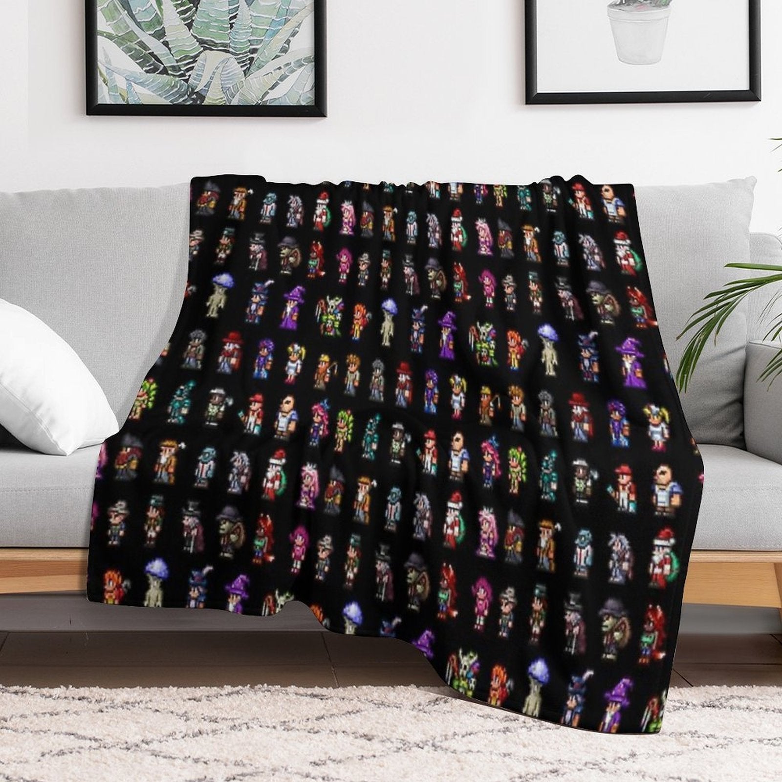 Terraria NPCs Versatility Throw Blanket