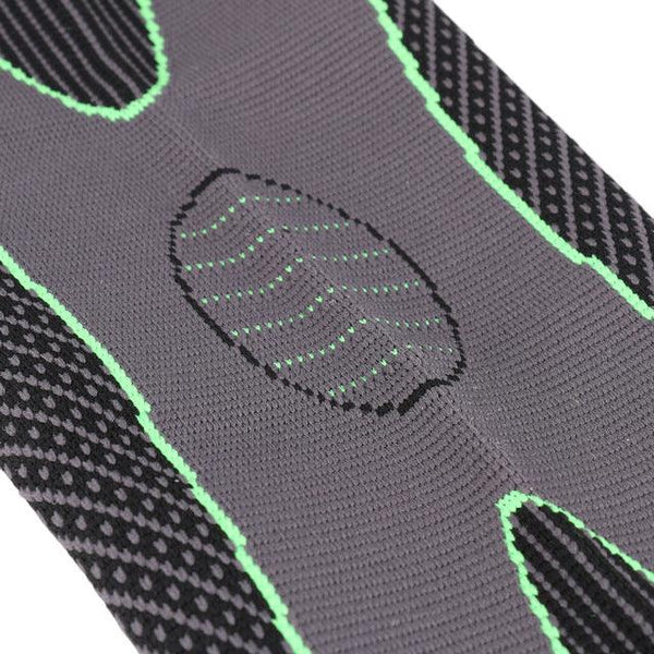 1PCS Mumian S33 Classic Black And Green Knitted Thermal Lengthen Sports Kneecaps