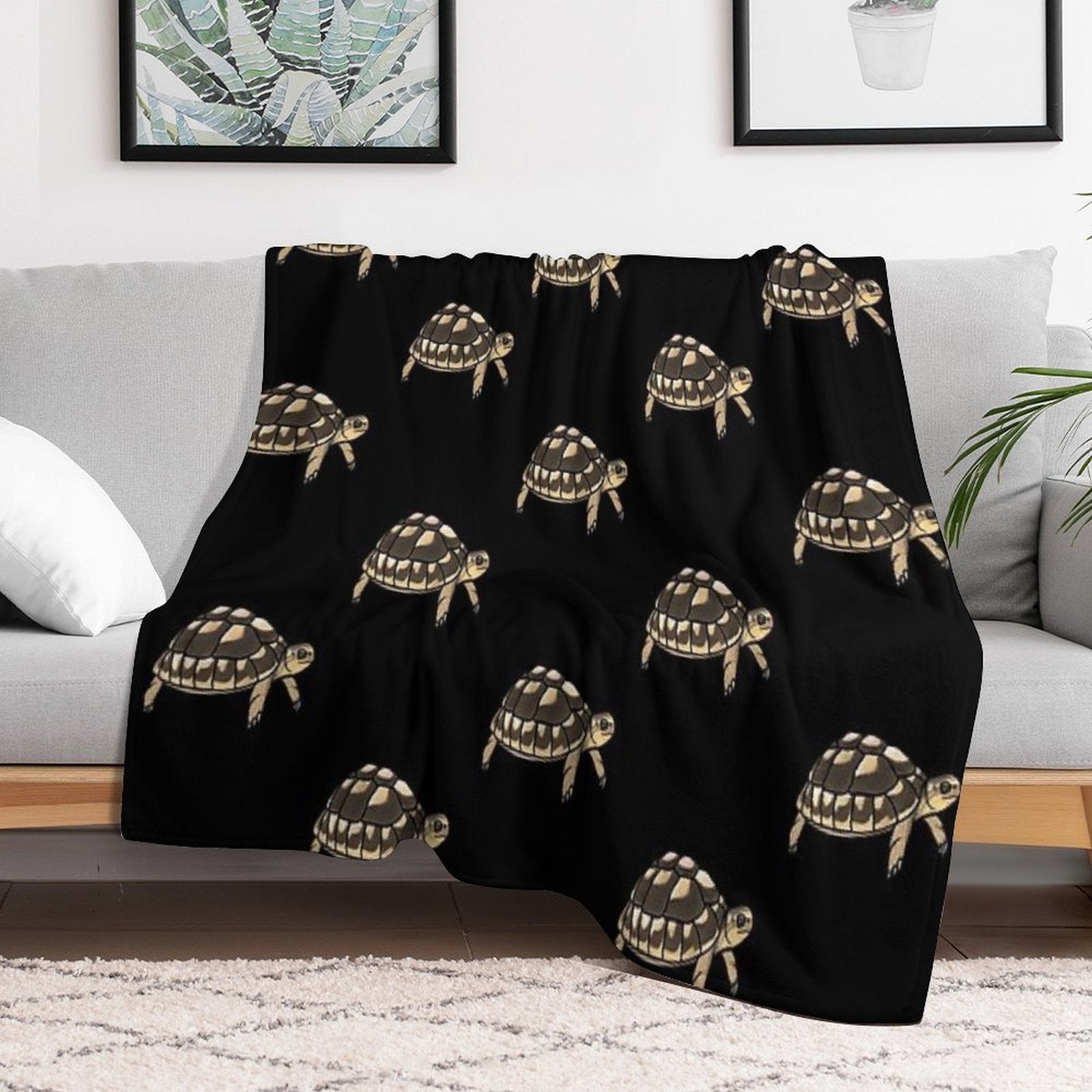 Cute Tortoise for Tortoise Lovers Machine-washable Throw Blanket