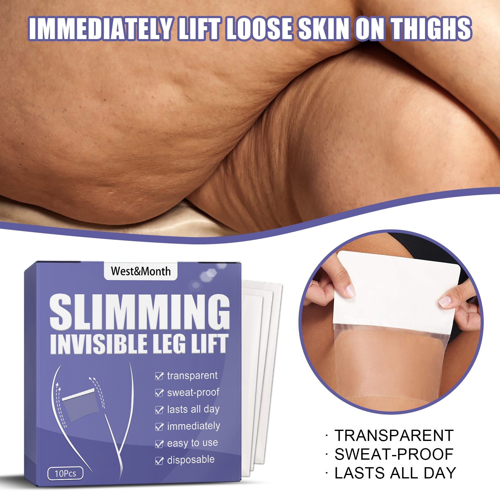 Slimming Invisible Leg Lift, Shape Legs Stick Slimming Stick For Lazy Thighs Tighten Lift Stick