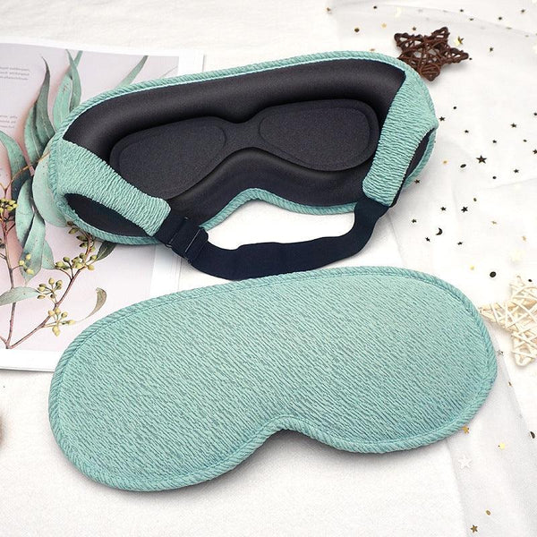 3D blackout eye mask integrated 3D nasal wing breathable elastic band adjustment