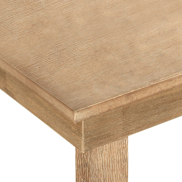 TOPMAX farmhouse countertop height 5-piece dining table set with 1 rectangular dining table and 4 brown dining chairs