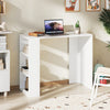 36 Inch White Computer Desk with 3 Open Shelves for Home Office Study-White