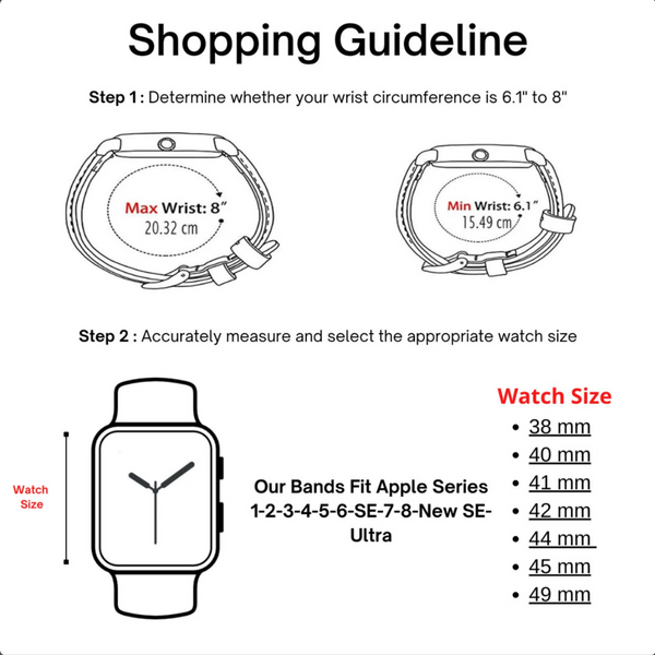 Classic Red Leather Apple Watch Band - Dallas LEATHERE