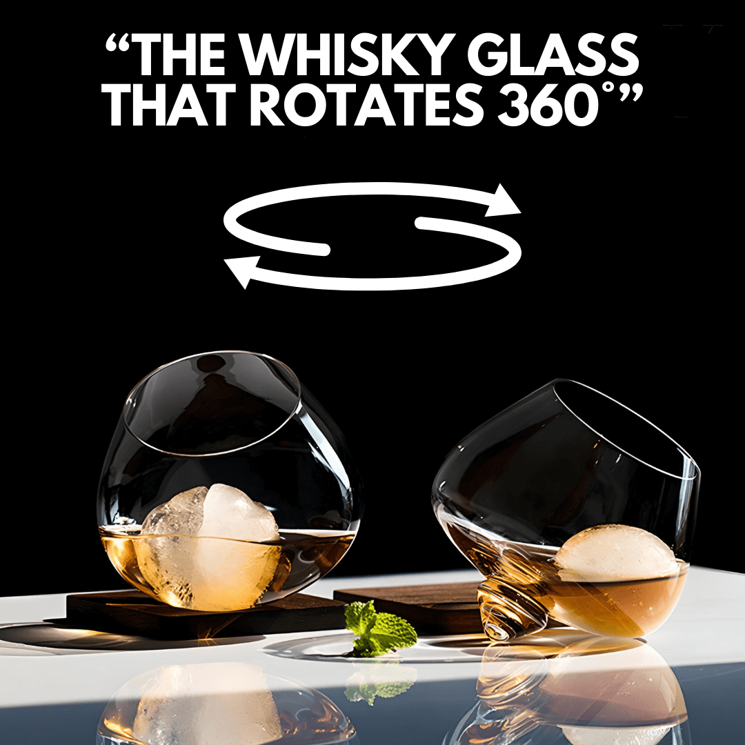 Kami Rotating Crystal Whisky Glass TsukiGlass