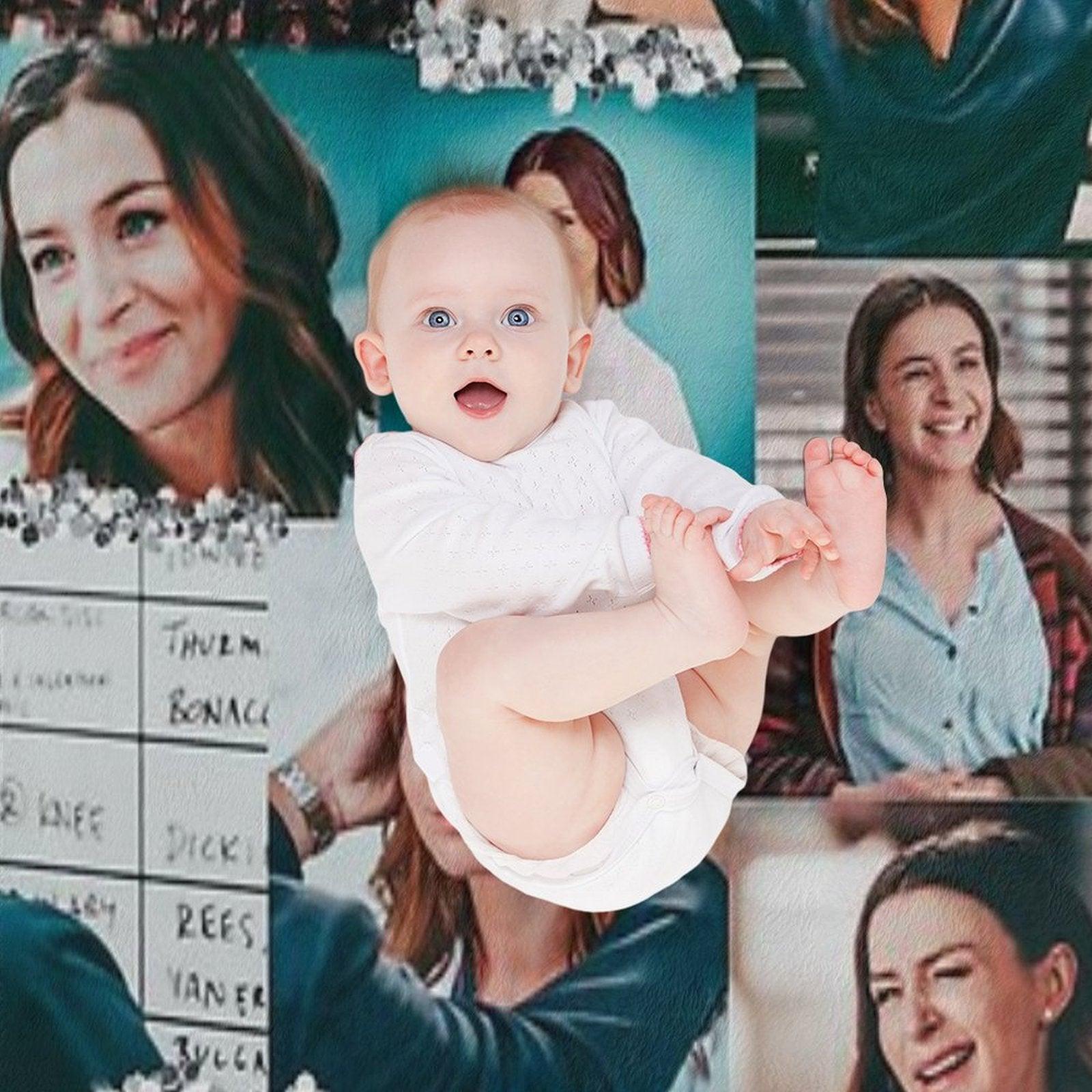 Amelia Shepherd Collage ) Throw Blanket