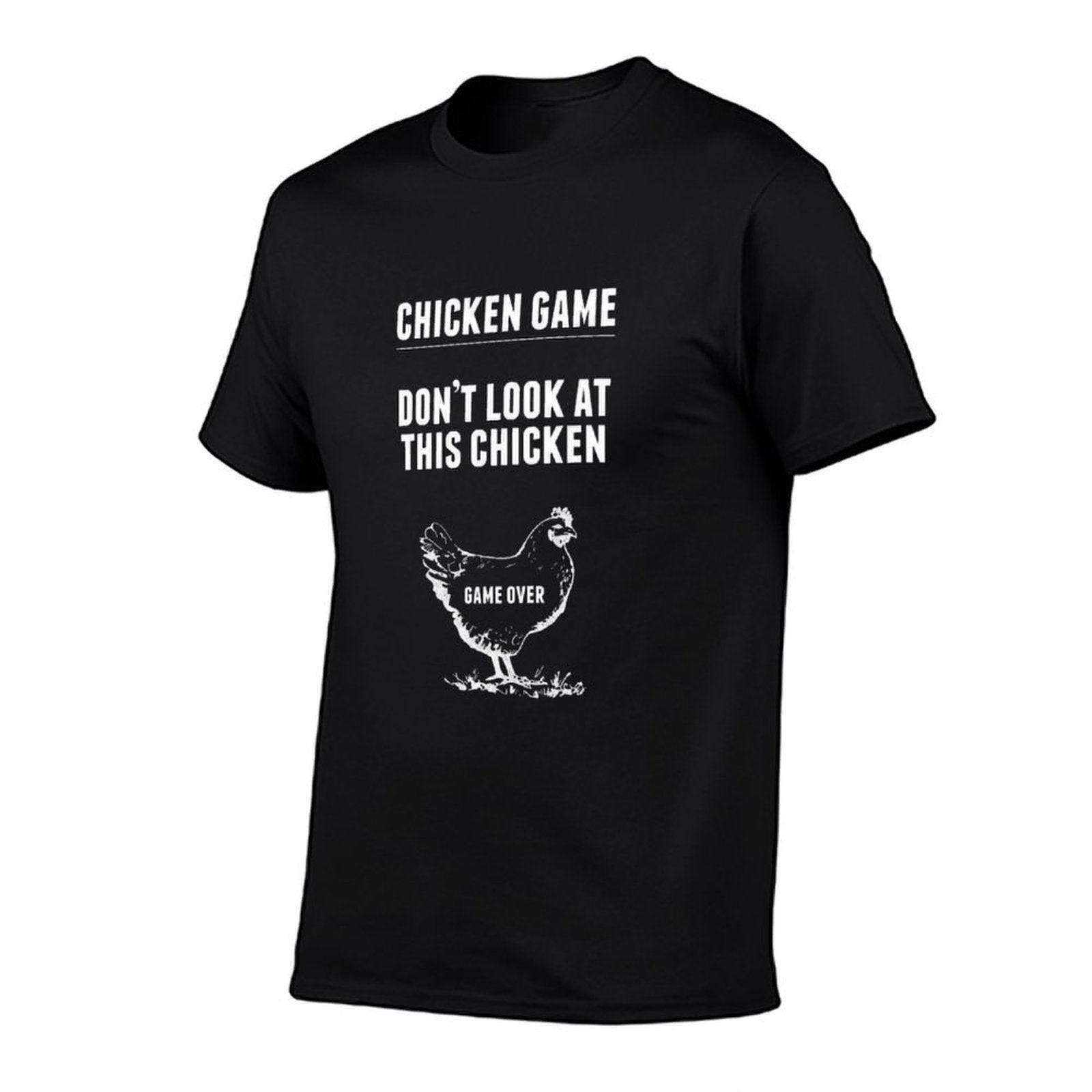Chicken Game T-Shirt  Funny Chicken Joke  Eco-friendly Material T-Shirt