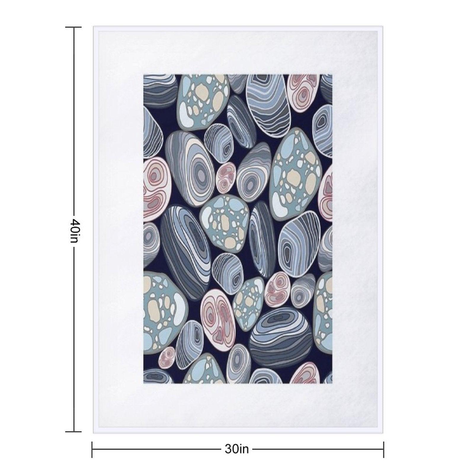 Pattern Stones Throw Blanket