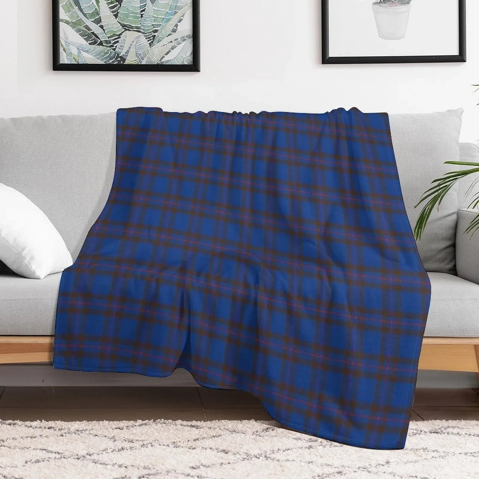 Elliot Modern Original Scottish Tartan Throw Blanket