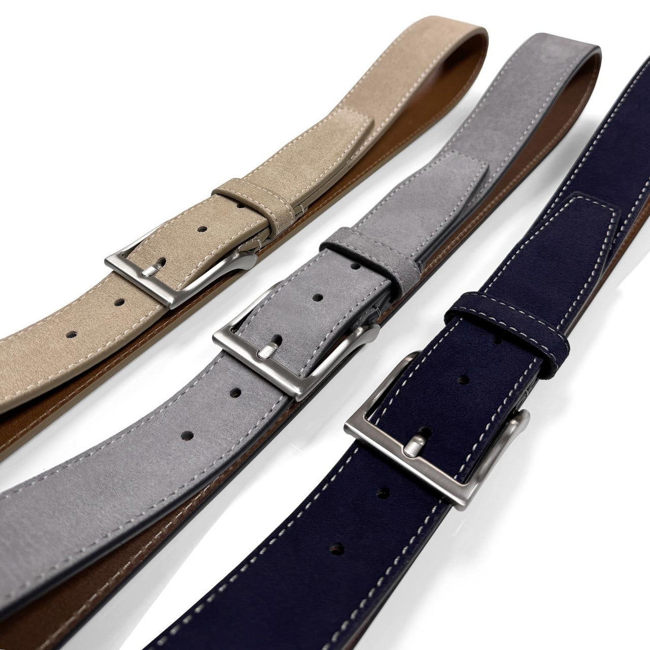 41104 Genuine Suede Leather Casual Jeans Belt