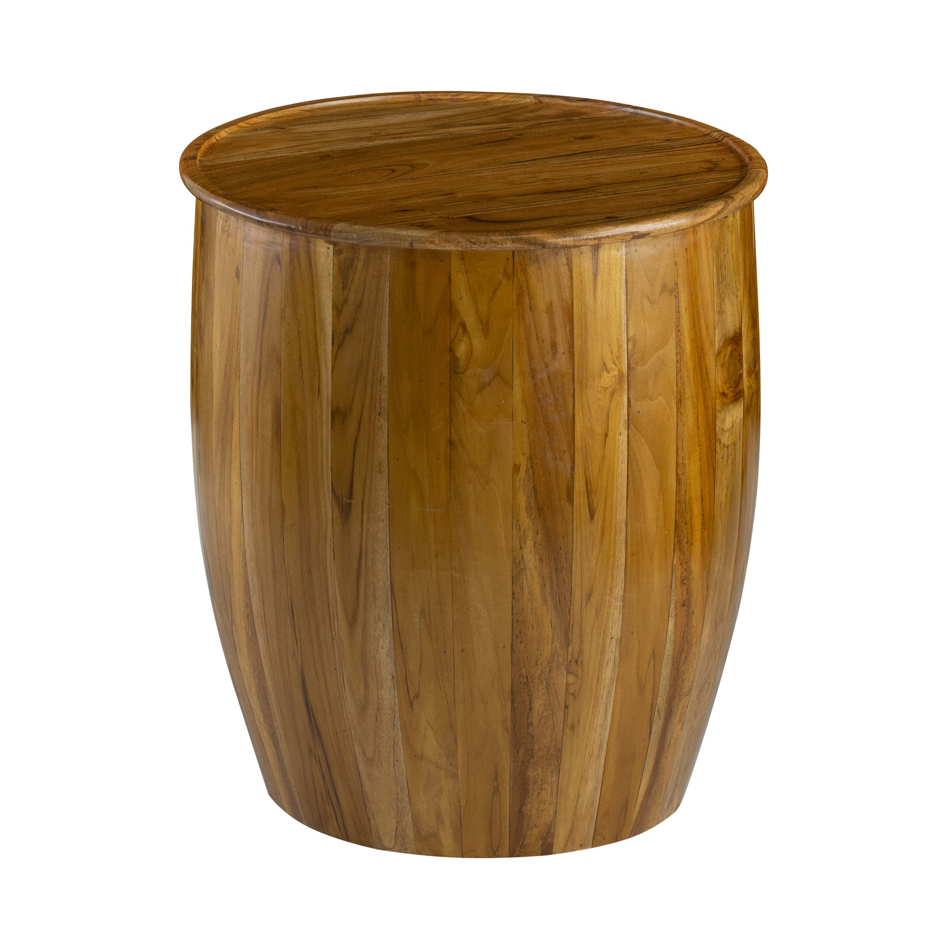 Drum Side Table With Tray Style Top BLAKHOM