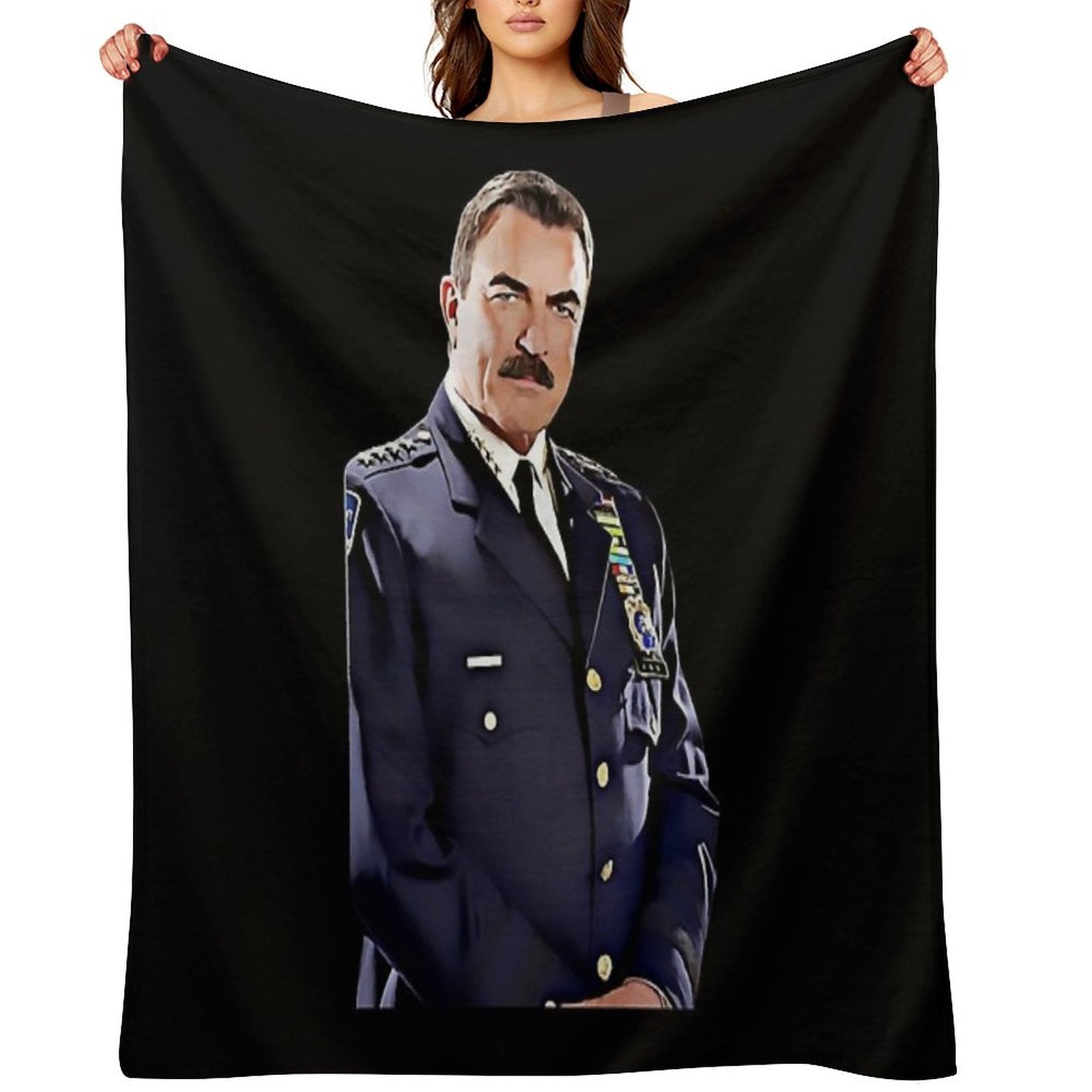 Frank Reagan Art Tv Police Series Show Versatility Throw Blanket