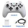 Suitable for Switch/site/OLED wireless Bluetooth game controller T30 six axis wake-up NFC - white